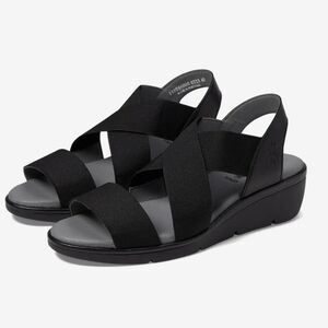 FLY LONDON NOLI056FLY‎ Black Wedge Heels NWT